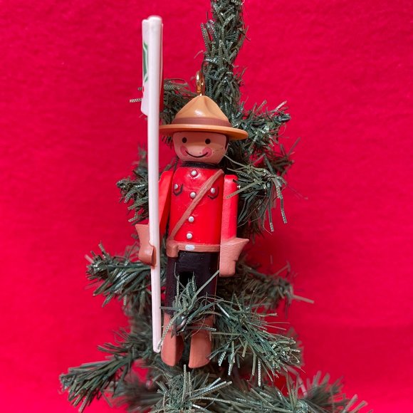 Canadian Mounty Clothespin Hallmark Ornament - Picture 2 of 5